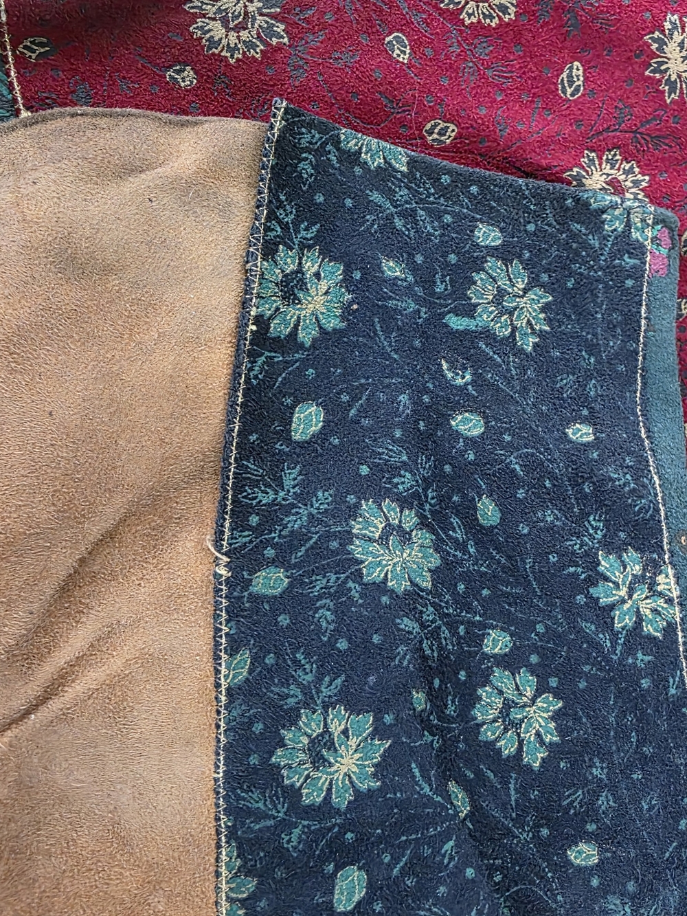 Roberto Cavalli Suede Leather Colourful Floral Print Blazer Jacket Vintage Large - Picture 15 of 16